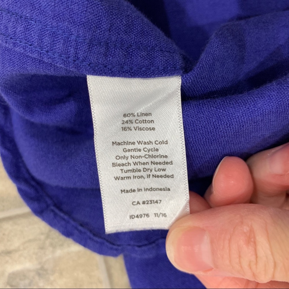 Talbots Linen Button Down - image 5